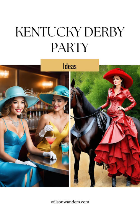 kentucky derby party races horses big hats jockeys dapper attire flags horseshoes bourbon mint julep sweet tea contest bluegrass jazz new original unique fun trending trend trends popular fashionable cheap expensive affordable gift free idea ideas special touching cool stylish easy amazing best most budget perfect practical  fit fits curl up dive deep flex snag spill the tea sick level up make bank lowdown on point lit crib no cap fly dope juice up stacks spicey game boujee screams selfie  vibes Derby Themed Party, Kentucky Derby Party Ideas, Derby Party Ideas, Kentucky Derby Themed Party, Kentucky Derby Fashion, Derby Fashion, Run For The Roses, Kentucky Derby Party, Derby Party