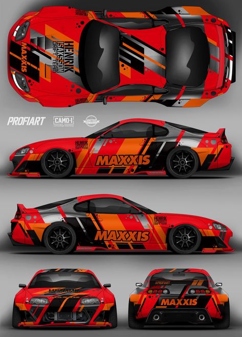 Supra Maxxis Mk4 Supra Livery, Supra Livery, Supra Design, Kereta Sport, Red Sports Car, Supra Mk4, Car Sticker Design, Toyota Supra Mk4, Graphisches Design