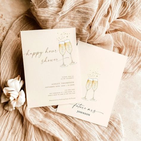 $2.04 | Boho Happy Hour Bridal Shower Invite - boho bridal shower invite, minimalist bridal shower invite, bohemian bridal shower invite, brunch and bubbly shower invite, champagne shower brunch, bridal shower brunch invitation, champagne flute invite, gold bridal shower invite, gold cream bridal invite, happy hour bridal shower Boho Brunch, Bridal Shower Brunch Invitations, Bohemian Bridal Shower, Brunch Bubbly, Elegant Bridal Shower, Boho Bridal Shower, Fall Bridal Shower, Bohemian Bridal, Gold Bridal Showers