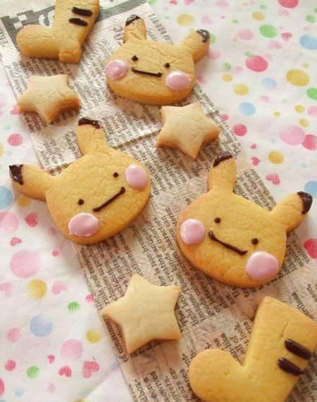 Pikachu cookies Pastel Cupcakes, Kawaii Dessert, Kawaii Cooking, Cute Baking, Japanese Candy, Kawaii Food, Cute Cookies, Cute Desserts, Cute Cakes