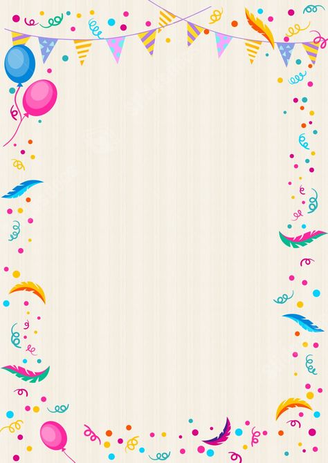 birthday celebration with creative personality page border background Party Template Background, Birthday Powerpoint Ideas, Birthday Template Background, Birthday Border, Page Background Design, Beautiful Borders, Border Background, Birthday Party Background, Birthday Freebies