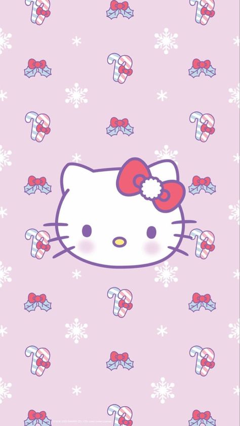 Winter Wonderland Wallpaper, Iphone Wallpaper Winter, Xmas Wallpaper, Christmas Phone Wallpaper, Cute Christmas Wallpaper, Hello Kitty Backgrounds, Hello Kitty Drawing, Hello Kitty Art, Hello Kitty Christmas