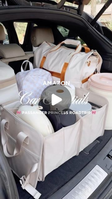 Julianna Christensen on Instagram: "POV: passenger princess 🎀 road-trip GRWM 🫶. Everything on my reel is on my AMZ Storefront under the “Car Favorites” category! 🎉 GIVEAWAY🎉 giving away 1 x $150 AMZ Giftcard! Just like, save, tag two friends! Share this reel on your IG Story for extra entries 🤍! Winner announced August 9th!  ✨ ✨ #amazonfinds #amazonfavorites #amazonmusthaves #amazonmusthave #amazontravel #amazoncar #amazontravelessentials #travelessentials #travelessential #passengerprincess #roadtripessentials #carorganizer #carorganization #disneytrip #disneyvacation #packwithme #packwithmeforvacation #trunkorganizer #organizewithme #organizedlife #disneyvacation #roadtripfun" Road Trip Car Organization, Car Favorites, Road Trip Gifts, Girls Roadtrip, Amazon Favs, Passenger Princess, Road Trip Car, Amazon Travel, Trunk Organization