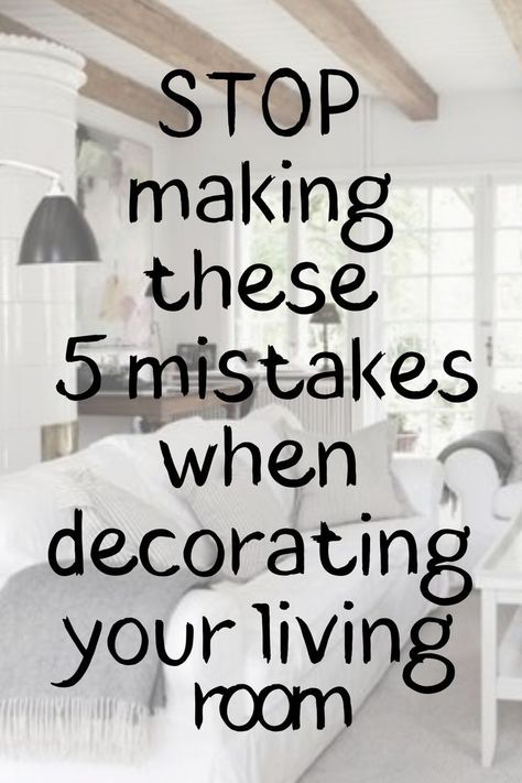 Stop making these mistakes when decorating your living room. Rooms Decoration, 3 Piece Living Room Set, Decorating Your Living Room, Aesthetic Living Room, Apartment Decoration, Interior Design Per La Casa, Bad Inspiration, Design Blogs, Living Room Organization