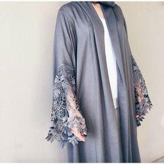 This Abaya is amazing You can get yours now ; Link in Bio Beautiful Abayas, Modern Abaya, Moslem Fashion, Muslim Style, Islamic Dress, Mode Abaya, Hijabi Style, Abaya Designs, Abaya Dress