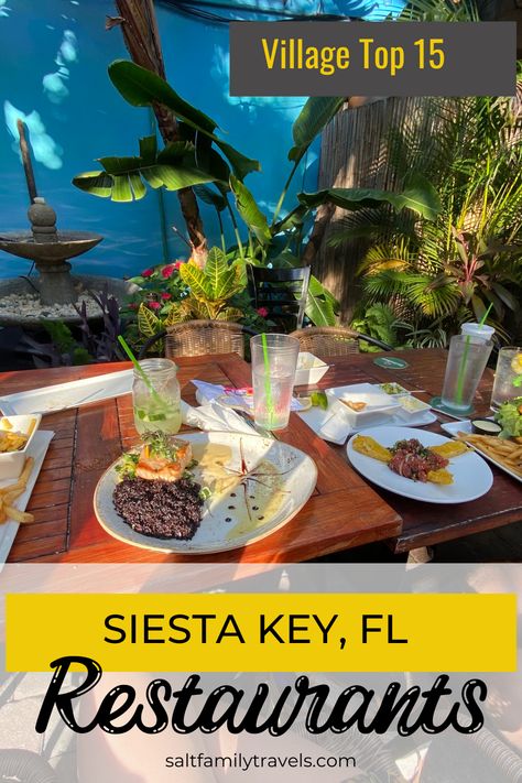 Siesta Key Florida is constantly ranked one of the best beaches in the USA. Siesta Key Village is packed with restaurants, bars and shopping. There’s always something fun to do in this small 4-6 block district. We’ll breakdown the top Siesta Key village restaurants plus guide you on which spots have live music and outdoor seating. Here are the top 15 best Florida restaurants in Siesta Key. Our #1 Restaurant is Siesta Key Oyster Bar because of the live music and atmosphere. Things To Do Siesta Key Florida, Siesta Key Bachelorette Party, Siesta Key Restaurants, Ocean Restaurant, Fort Meyers, Florida Trips, Siesta Key Village, Villages Florida, Adventure List