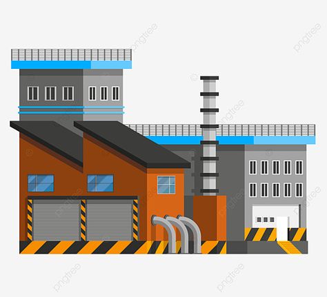 Factory Building Design, Factory Drawing, Cartoon Factory, Science Exhibition, Cartoon Building, Factory Work, Business Flats, Industrial Factory, Factory Building