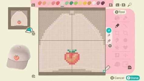 Animal Crossing Town Tune, Fruit Hat, Wall Paper Iphone, Animals Crossing, Acnh Design, Acnh Designs, Animal Crossing Qr Codes Clothes, Acnh Codes, Animal Crossing Wild World