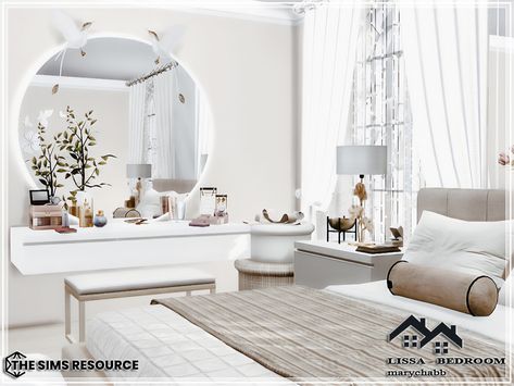 The Sims Resource - LISSA - Bedroom Sims 4 Cc Severinka Bedroom, Sims 4 Makeup Table Cc, Sims 4 Cc Mirror With Lights, Sims 4 Cc Luxury Bedroom, Vanity Table Sims 4 Cc, Sims 4 Cc Furniture Sims Resource, Sims4 Cc Mods Furniture, Sims 4 Dressing Table, Sims 4 Cc Rooms Bedrooms