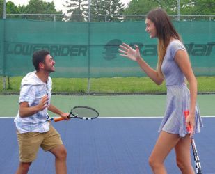 Tall tennis player by lowerrider Tall Girl Short Guy, Short Guy, Short Men, Tall People, Volleyball Players, Tall Girl, Tall Women, Tall Guys, Tennis Players