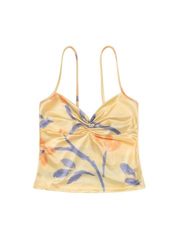 Clothes Png Aesthetic, Yellow Top Outfit, Top Png, Clothing Png, Fancy Fits, Outfit Png, Fancy Tops, Yellow Top, Spring Tops