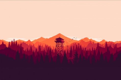 1440p Backgrounds Free Download. Firewatch Game, Olly Moss, Fire Watch, Free Pc Games Download, 2560x1440 Wallpaper, Free Pc Games, Pc Games Download, Theme Template, Minimal Wallpaper