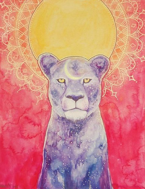 ✧☽ Moon Spirit ☾✧ Leo Lion, Animal Guides, Psy Art, Spirited Art, Spiritual Art, Cat Tattoo, Buy Prints, Spirit Animal, Cat Art