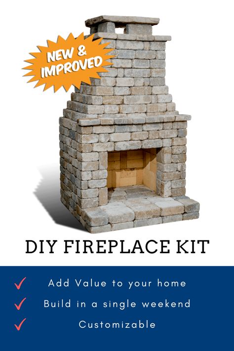 Build Outdoor Fireplace, Outdoor Fireplace Pizza Oven, Outdoor Fireplace Kits, Outdoor Wood Burning Fireplace, Outdoor Fireplace Plans, Outside Fireplace, Fireplace Kits, Diy Outdoor Fireplace, Outdoor Fireplace Designs