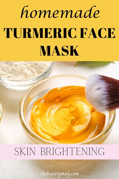 Homemade Turmeric Face Mask Tumeric Masks, Turmeric Scrub, Diy Turmeric Face Mask, Turmeric Mask, Brightening Face Mask, Turmeric Face, Turmeric And Honey, Honey Face Mask, Turmeric Face Mask