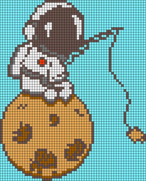 Alpha pattern #88498 | BraceletBook Astronaut Cross Stitch Pattern, Space Alpha Pattern, Crochet Pictures, Intarsia Crochet, Planet Crafts, Knitted Jackets Women, Easy Perler Beads Ideas, Easy Pixel Art, Astronaut Space