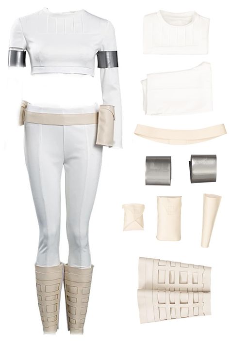 PRICES MAY VARY. Material: Made of high-quality polyester and spandex, it is skin friendly, comfortable, elastic and breathable to wear. Set composition: top+pants+belt+waist bag * 3+wrist guard * 2+leg cover * 2 Perfect for: Halloween, Christmas, theme party, comic con, masquerade, stage performance, etc. Adult Women Padme Amidala Cosplay Costume Wig Queen Padme Shirt Pants Belt Full Set Size: Please refer to our size chart on the left picture to choose the suitable size. Thank you!  ====Size== Star Wars Padme Pregnant, Nemo Costume Women, Cute Hero Costumes, Padme And Leia Costume, Music Couples Costumes, Elvis Halloween Costumes Women, Padme Amidala Halloween Costume, Diy Padme Costume, Leather Pants Halloween Costume