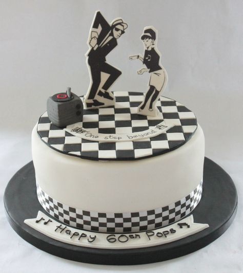 Ska Music Themed Party, Punk Cake, Dancer Cake, Punk Wedding, Ska Music, Dad Birthday Cakes, Ska Punk, Music Themed Parties, 80's Party