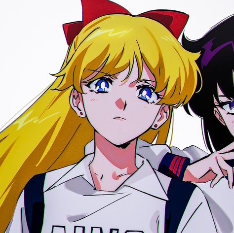 Sailor Moon And Sailor Mars Matching Pfp, Sailor Moon Matching Icons Friends, Sailor Moon Matching Pfp Friends, Sailor Venus Pfp, Sailor Moon Matching Icons, Sailor Moon Couple, Sailor Mars Icon, Sailor Moon Matching Pfp, Sailor Venus Icon