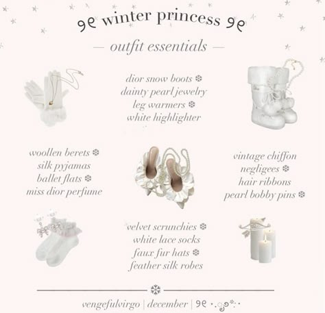 Winter Angel Aesthetic, Coquette Winter Essentials, Winter Princess Outfit, Winter Princess Aesthetic, Winter Angel, Coquette Winter, Winter Moodboard, Dreaming Of A Pink Christmas, Princess Outfit