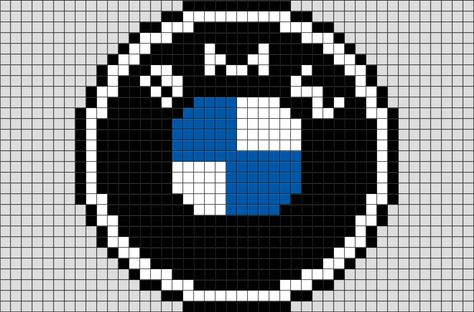 BMW Pixel Art from BrikBook.com #BMW #luxury #vehicle #cars #automakers #pixel #pixelart #8bit Shop more designs at http://www.brikbook.com Pixel Art Cars Logo, Bmw Pixel Art, Car Pixel Art, Pixel Art Logo, Luxury Vehicle, Art Pixel, Easy Pixel Art, Pixel Art Templates, Pixel Drawing