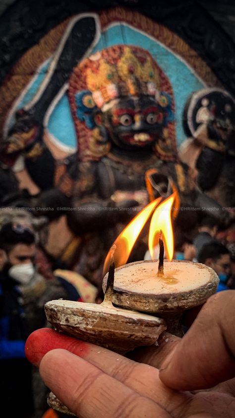 Kalbhairav Images, Bhakti Aesthetic, Rudra Avatar, Hindu Iconography, Kali Images, Goddess Kali Images, Nepal Culture, Durbar Square, Goddess Kali