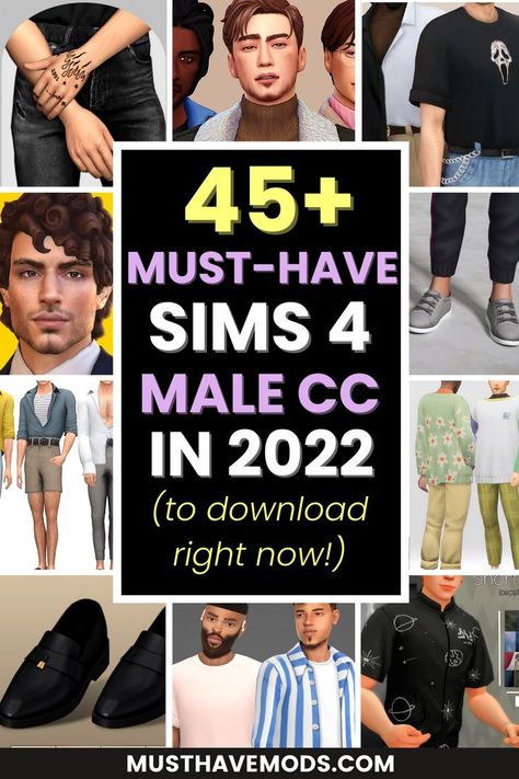 sims 4 male cc Male Cc Clothes, Sims 4 Male, Sims 4 Men Clothing, Sims Challenge, Sims 4 Hair Male, Sims 4 Male Clothes, Sims 4 Challenges, Cc Folder, Sims Packs