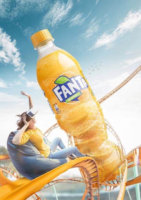 Fanta - It all starts with a sip! on Behance Fanta Ads, Food Text, Juice Ad, Adobe Photoshop Design, Publicidad Creativa, Ad Creative, Photoshop Tips, Animation Design, Tehran