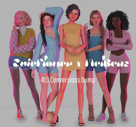 SuteFlower X MelBens -  4TO3 ConversionDump 4to3 Sims, Sims 4to3 Cc, 4t3 Conversions, 4t3 Cc, Sims 3 Cc Finds, Sims 3 Mods, Cc Finds, Sims 3, 1 Month