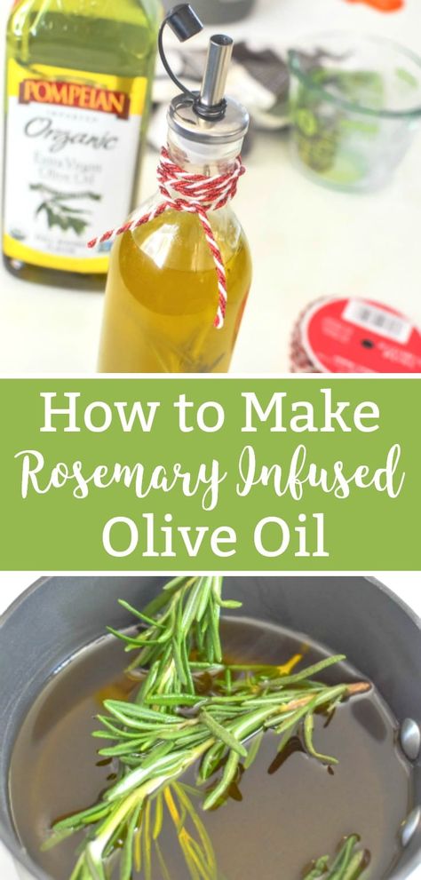 How to Make Rosemary Infused Olive Oil Rosemary Infused Olive Oil, Infused Oil Recipes, Homemade Extracts, Herb Infused Olive Oil, Diy Salad, Homemade Stir Fry, Oil Infusion, Garlic Infused Olive Oil, Flavored Olive Oil