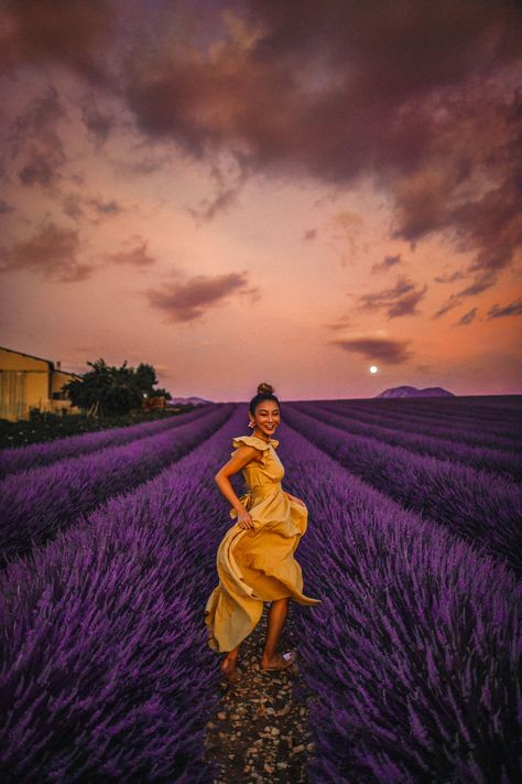 Lavender Fields of Provence, Lavender Fields Instagram // Notjessfashion.com Lavender Fields Photography, Jessica Wang, Cherry Blossom Japan, Provence Lavender, Lavender Field, Lavender Farm, Paradise Found, Fields Photography, Instagram Outfits