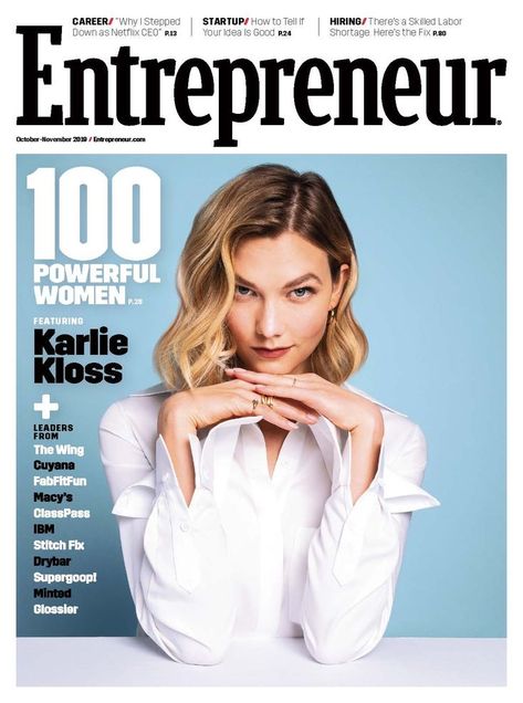 Forbes Women, Women Ceo, Entrepreneur Magazine, Career Vision Board, Business Woman Successful, Business Magazine, Karlie Kloss, Branding Photoshoot, New Energy