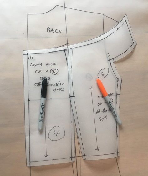 This Off-shoulder Bodice Pattern Will Be Made With Your Measurements In 3B0 Pattern Drafting Tutorials, Sewing Sleeves, Corset Sewing Pattern, Bodice Pattern, Wedding Dress Patterns, Blouse Pattern Sewing, Sewing Design, Contemporary Luxury, Pattern Drafting