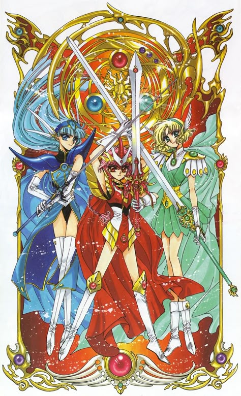 Clamp Anime, Doremi Magique, Magic Knight, Magic Knight Rayearth, Animation Movie, Card Captor, Yes I Did, Manga Illustration, Anime Kawaii