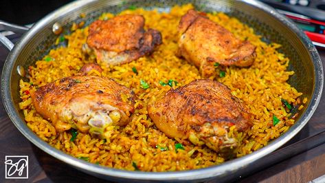 For a budget friendly chicken meal, try this Easy Chicken and Yellow Rice recipe! Easily accessible ingredients and a straightforward cooking process. Easy Chicken And Yellow Rice Recipe, Yellow Rice And Chicken, Chicken And Yellow Rice Recipe, Yellow Rice Recipe, Chicken And Yellow Rice, Yellow Rice Recipes, Loaded Baked Potato Casserole, Baked Potato Casserole, Yellow Rice