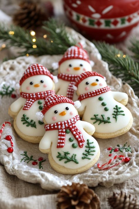 Prepara estas deliciosas galletas de mantequilla para Navidad. 🎄✨ Una receta fácil y perfecta para compartir en familia o regalar. ¡Decora con tus formas navideñas favoritas! 🍪 #GalletasNavideñas #RecetasNavideñas #GalletasDeMantequilla #NavidadEnLaCocina Pretty Christmas Cookies, Xmas Biscuits, Biscuits Noel, Christmas Sugar Cookies Decorated, Gingerbread Cookies Decorated, Cute Christmas Cookies, Cookie Decorating Party, Christmas Biscuits, Winter Cookie