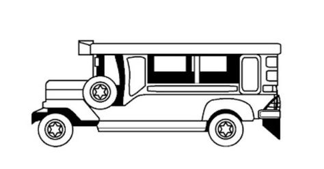 Jeep Clipart Black And White, Jeep Drawing Philippines, Jeepney Drawing, Pinoy Party, Philippine Jeepney, Jeep Drawing, Basketball Themed Bedroom, Car Book, Filipino Fashion