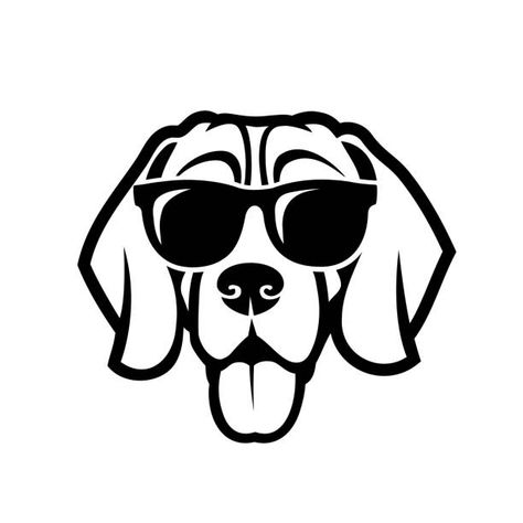 1,541 Dog Sunglasses Illustrations & Clip Art - iStock Dog With Sunglasses Drawing, Goggles Drawing, Dog Logos, Dog Vector Art, Sunglasses Illustration, Cricut Animals, Dog Sunglasses, Dog Outline, Dog Clip Art