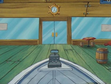 Krusty Krab Inside, Spongebob Krusty Krab, Spongebob Friends, Spongebob Background, Krabby Patty, Krusty Krab, Dream Cars Jeep, Cute Bedroom Decor, Happy Drawing