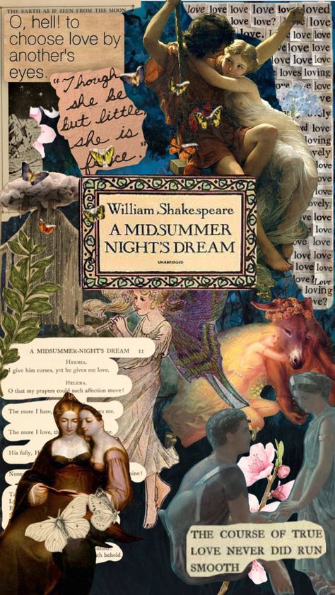 Midsummer Nights Dream Aesthetic, Midsummer Nights Dream Party, Shakespeare Love, Dream Collage, My Confession, A Midsummer Night's Dream, Art Poetry, Midsummer Night's Dream, Dream Party