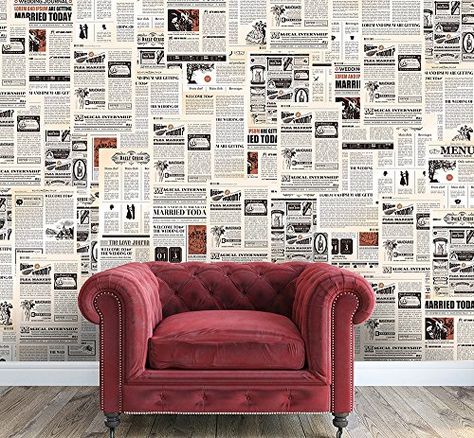 $74.98  - Walplus Removable SelfAdhesive Wall Stickers Vintage Newspaper Collage 2 packs Mural Art Decals Vinyl Home Decoration DIY Living Bedroom Dcor Wallpaper 280x180 cm Multicolour >>> Read more reviews of the product by visiting the link on the image. (This is an affiliate link) #WallStickersMurals Newspaper Collage, Newspaper Wall, Collage Mural, Vintage Newspaper, Wall Vinyl Decor, Wall Stickers Home, Vintage Metal Signs, Mural Art, Kitchen Art