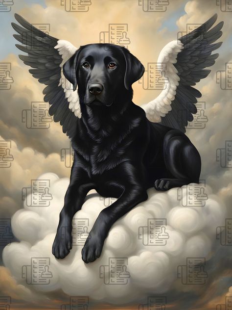 Endless Love - Black Labrador Retriever Memorial Poster Black Labrador Art, Boomer Art, Black Lab Art, Labrador Artwork, Lab Image, Memorial Poster, Black Great Danes, Labrador Art, Labs Art