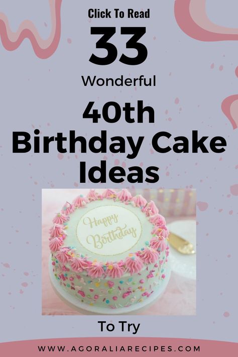 If you're seeking ideas for crafting a special 40th birthday cake, you're in the perfect spot. The 40th birthday is a significant milestone, and making it truly memorable is essential. That's why we've compiled a list of 33 incredibly creative cake inspirations for you to try at home, celebrating your loved one's life journey. Elegant 40th Birthday Cake For Women, Cake Ideas For 40th Birthday For Women, Easy 40th Birthday Cake, 41st Birthday Cake For Women, Cakes For 40th Birthday Women, 40th Bday Cake For Women, 40th Birthday Cake Ideas For Women, 40th Birthday Cake Ideas, 40 Birthday Cake