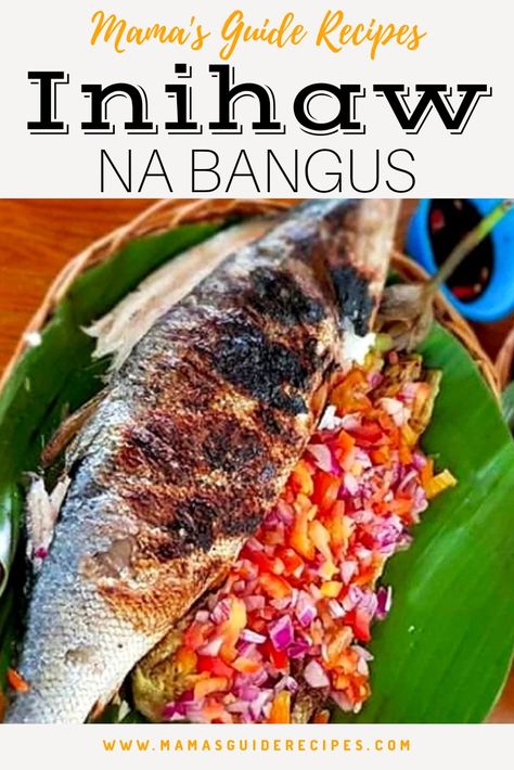 Bangus Recipe, Bagoong Alamang, Whole Fish Recipes, Easy Filipino Recipes, Pan Fried Fish, Filipino Dish, Green Chili Peppers, Filipino Foods, Grilled Seafood