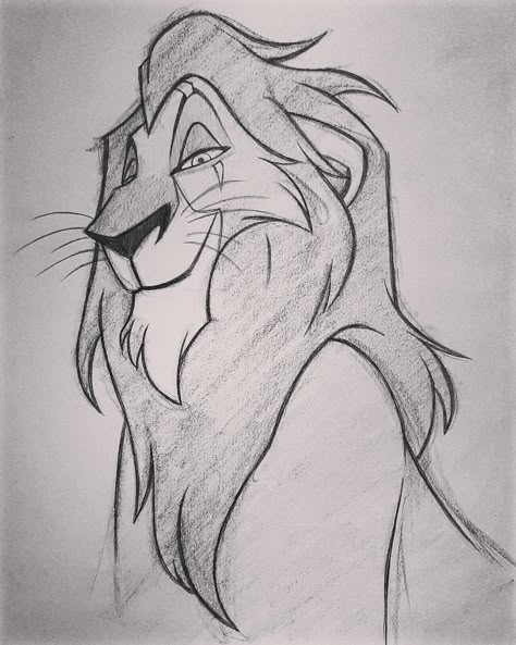 Cute Peanut Drawing, Scar Lion King Drawing, Disney Sketches Easy, Disney Movie Drawings, Things To Draw For Teens, Art To Trace, Drawing Ideas Disney, Disney Pencil Drawings, Disney Character Sketches