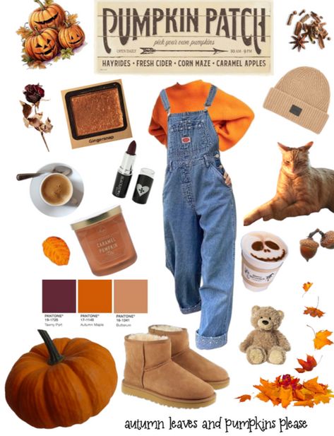 pumpkin patch Outfit | ShopLook Cute Pumpkin Picking Outfits, Cold Pumpkin Patch Outfit, Pumpkin Spice Outfit, Pumpkin Patch Fits, Orange Flannel Outfit, Gang Art, Pumpkin Patch Photoshoot, Holiday Fits, Patch Outfit