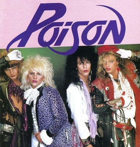 Poison The Band, Cc Deville, Poison Rock Band, Brett Michaels, Boys Hair Band, Poison Band, Bret Michaels Poison, 80's Hair, 1980s Hair