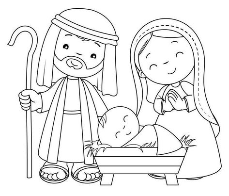 Nativity Characters, Nativity Coloring Pages, Jesus Coloring Pages, Quotes Nature, Jesus Christmas, Sunday School Crafts For Kids, Preschool Christmas Crafts, Bible School Crafts, Christmas Jesus