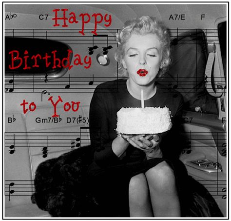 Happy+Birthday+To+You+--+Marilyn+Monroe Happy Birthday Gif, Birthday Gif, Marilyn Monroe, A Woman, Birthday Cake, Happy Birthday, Gif, Candles, Black And White