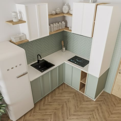 Tiny Kitchen Design, Condo Interior Design, Desain Pantry, Small Apartment Kitchen, Small Condo, Small Apartment Interior, Condo Interior, Small Apartment Design, Small Kitchen Decor